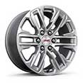 LS Wheels , 20" x 9" (50.8 cm x 22.9 cm) 6-spoke polished aluminum